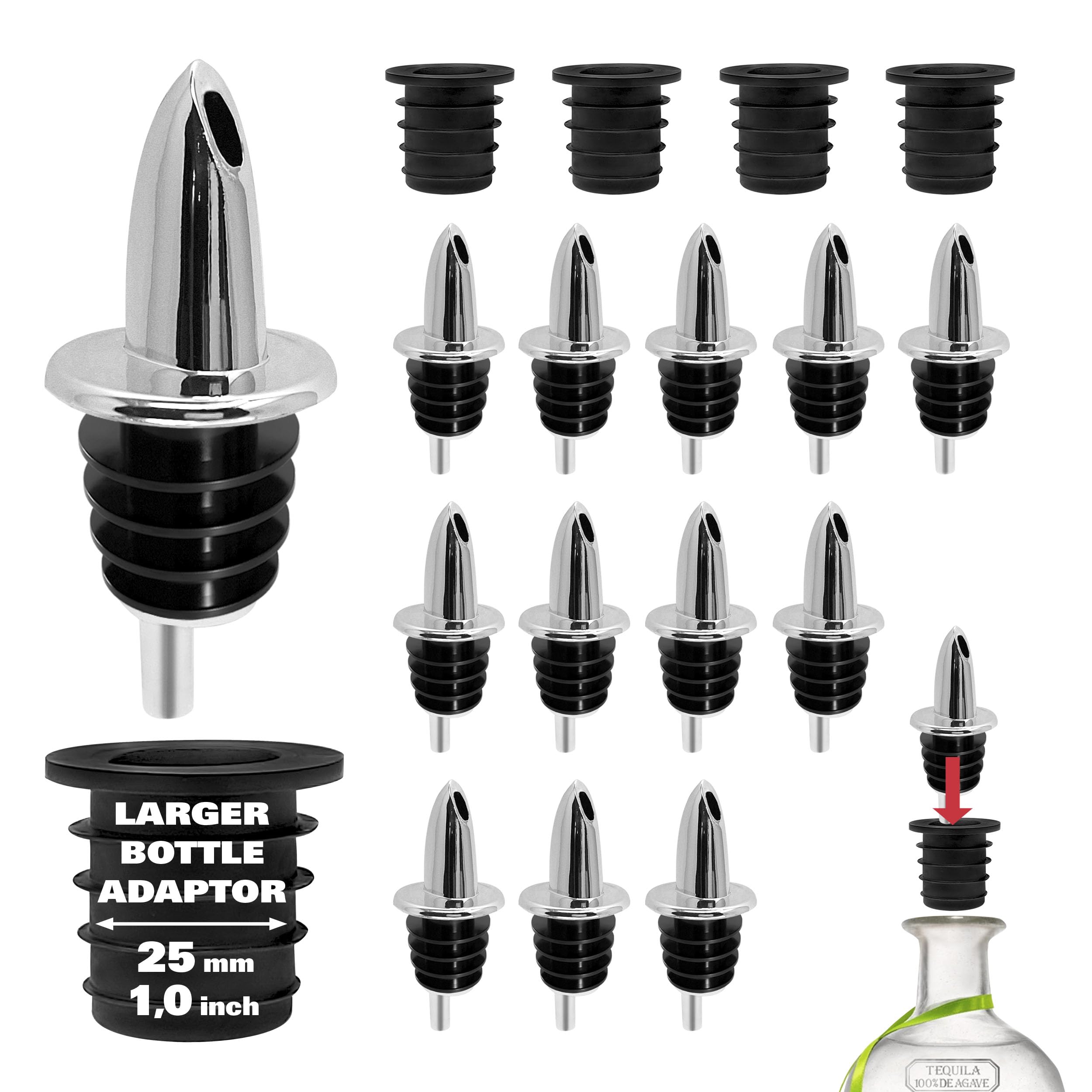 Pourer, 12 Pieces And 4 Cork Adaptors