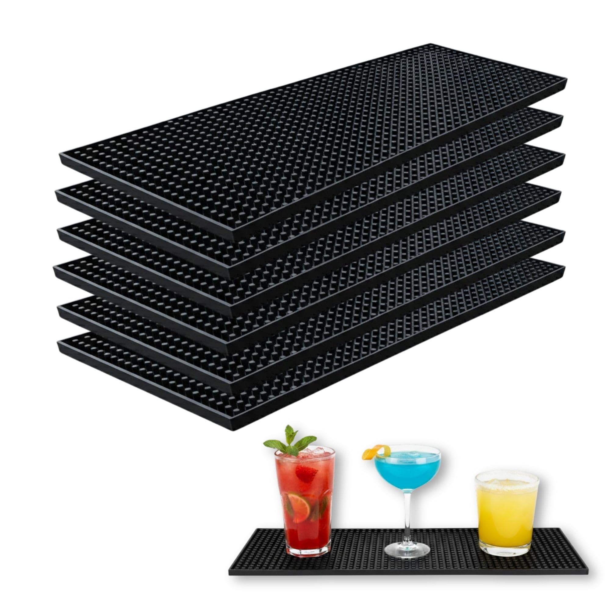 Essato Non-Slip Rubber Bar Mats for Countertop, 2 Pack image 1